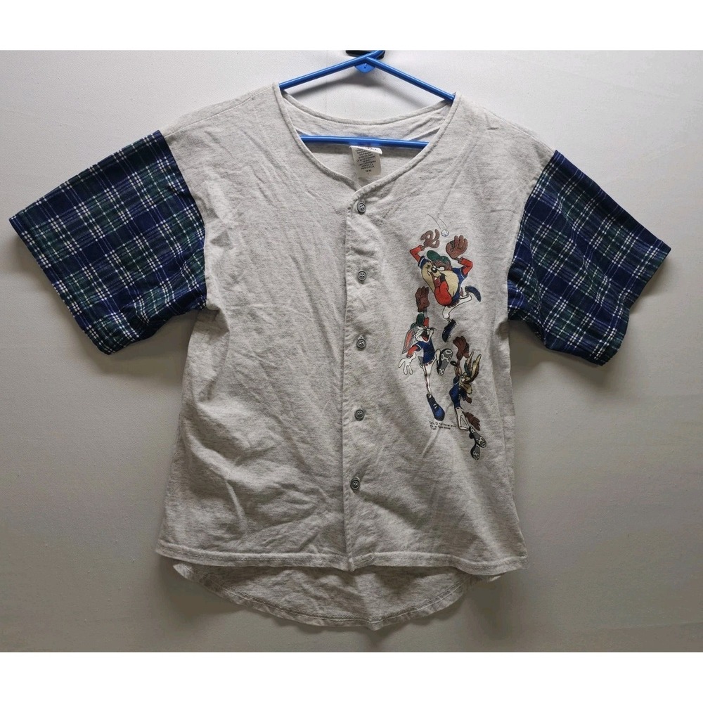 VTG 95 Looney Tunes Baseball Jersey Bugs Bunny Taz Blockhead Streetwear